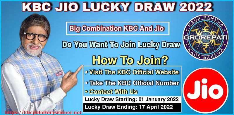 Amitabh Bhachan showing how to join Jio KBC Lucky Draw 2022