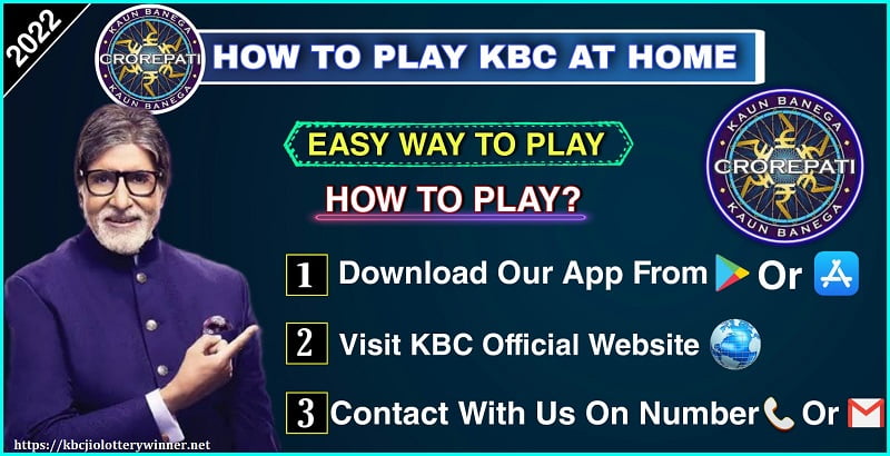 Amitabh Bhachan is showing How to Play KBC at Home
